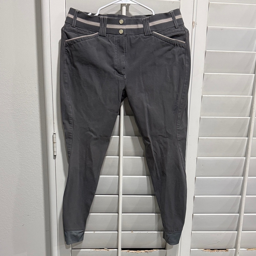 Ariat Gray Women's Pants with White Accents